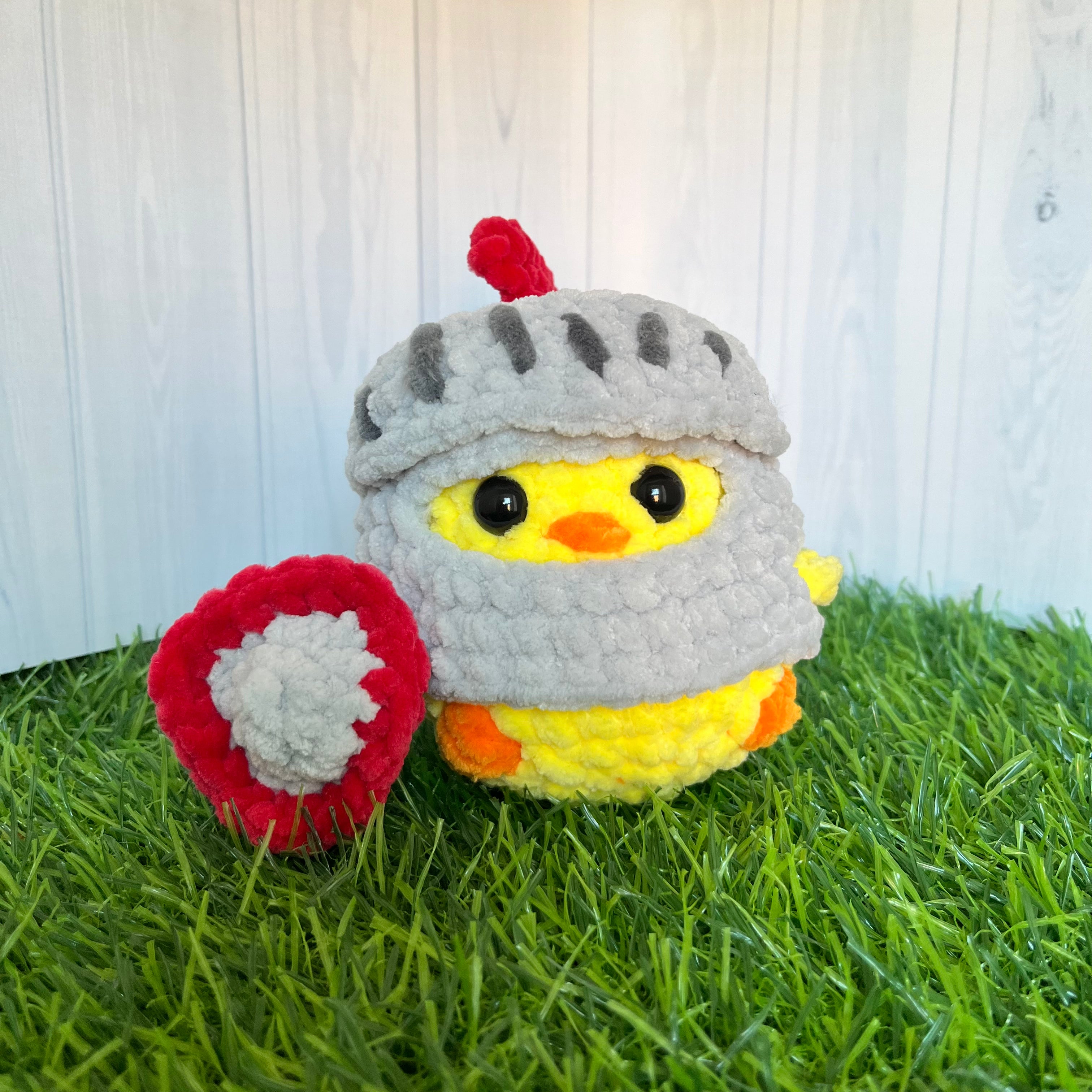Chick in Knight Outfit