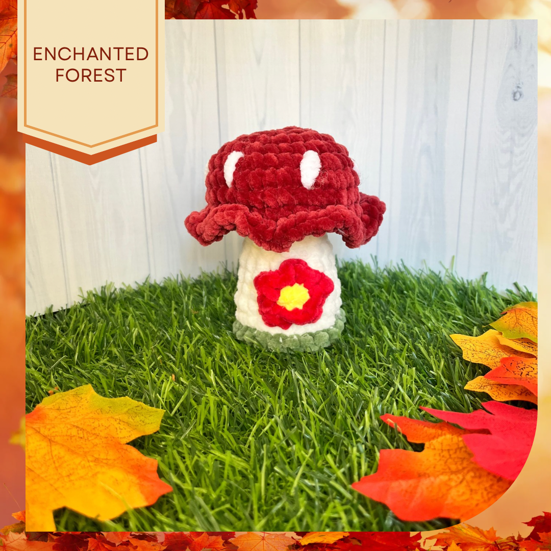 Embroidered Toadstool Decoration