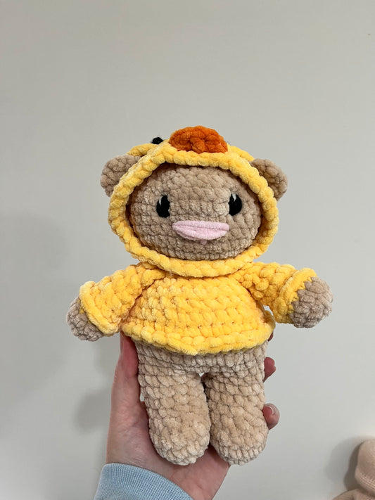 Duck Hoodie Bear Plushie