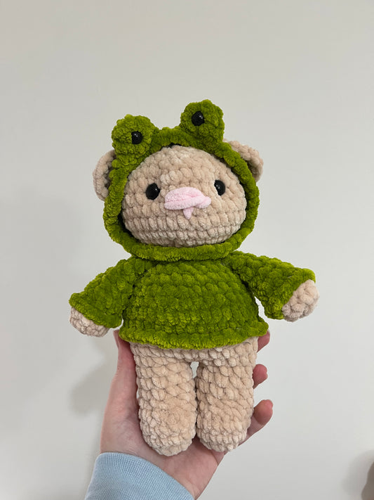 Frog Hoodie Bear Plushie